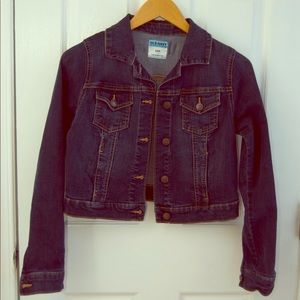Old Navy dark denim jacket
